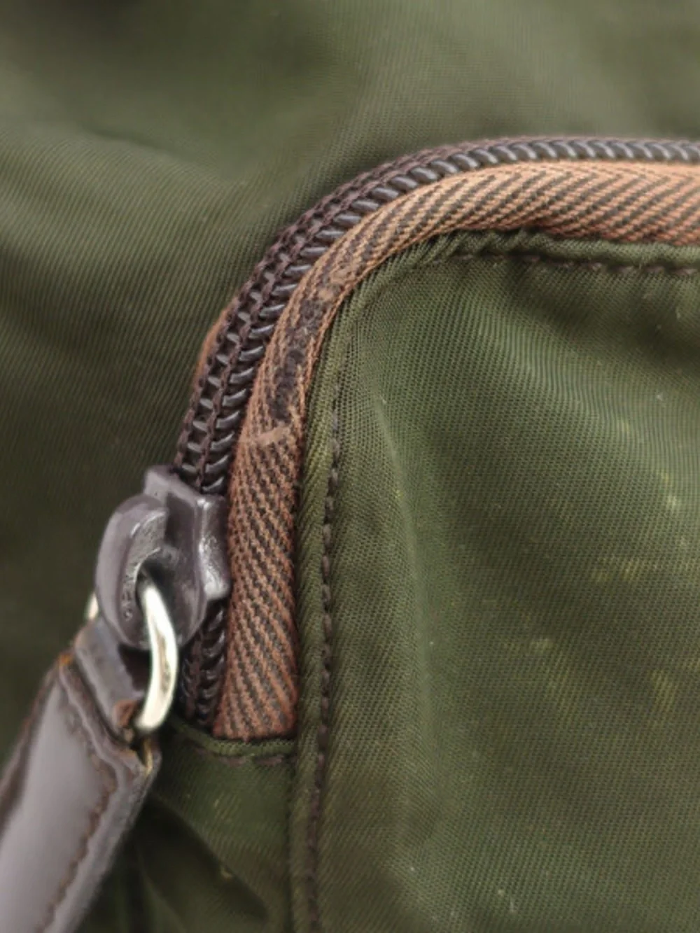 Vintage Prada Tessuto Nylon Backpack – Dark Green/Khaki